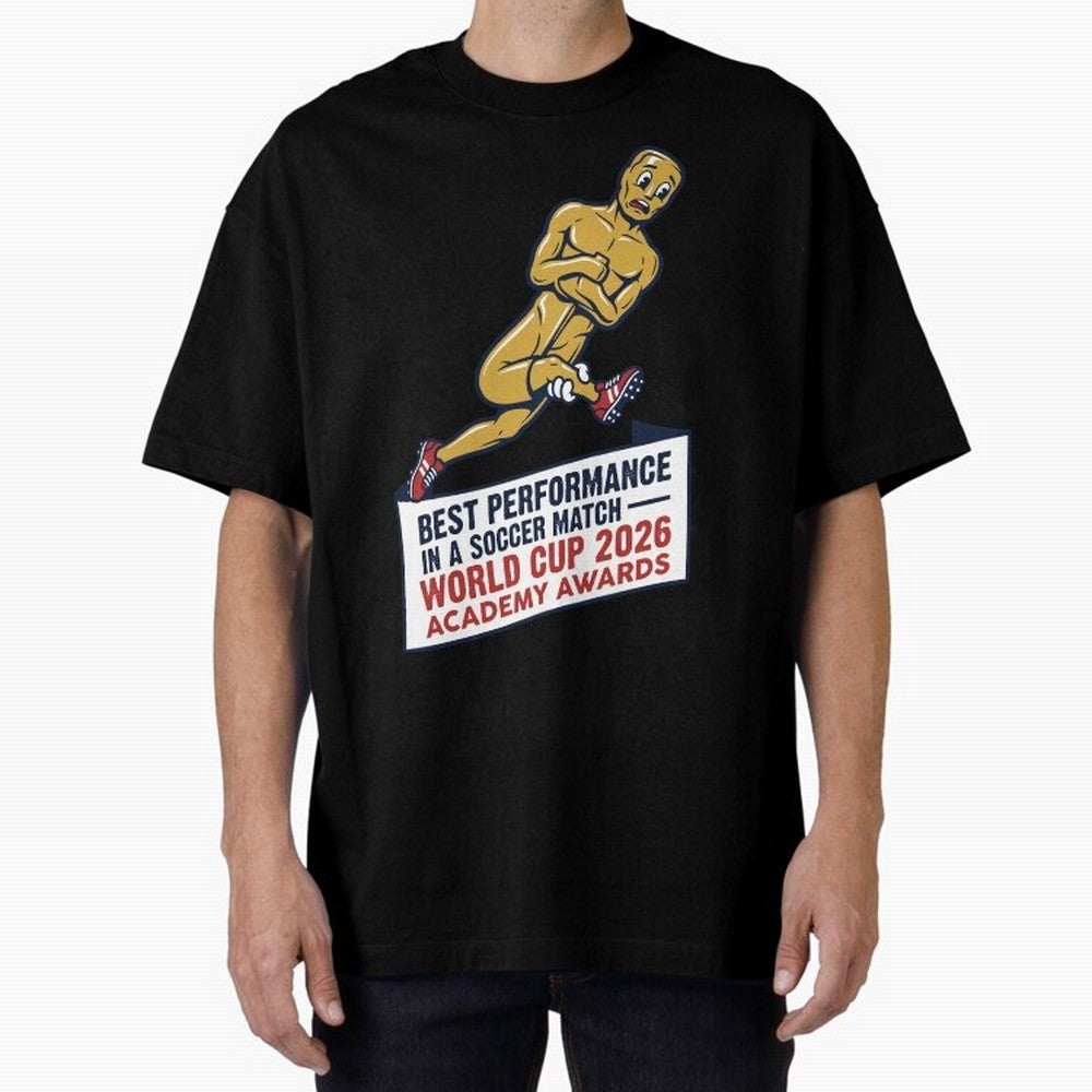 Academy Awards Best Performance Soccer V1 Classic T-Shirt Honor the Beautiful Game during Global Football Passion for FIFA World Cup 2026 USA Canada Mexico, Centered on Haaland and Mbappe, Argentina and Brazil, Football Festival Excitement, Trophy