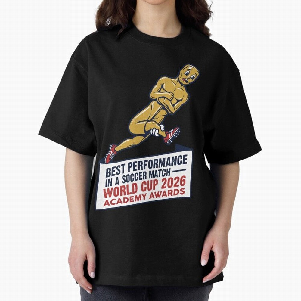 Academy Awards Best Performance Soccer V1 Classic T-Shirt Honor the Beautiful Game during Global Football Passion for FIFA World Cup 2026 USA Canada Mexico, Centered on Haaland and Mbappe, Argentina and Brazil, Football Festival Excitement, Trophy