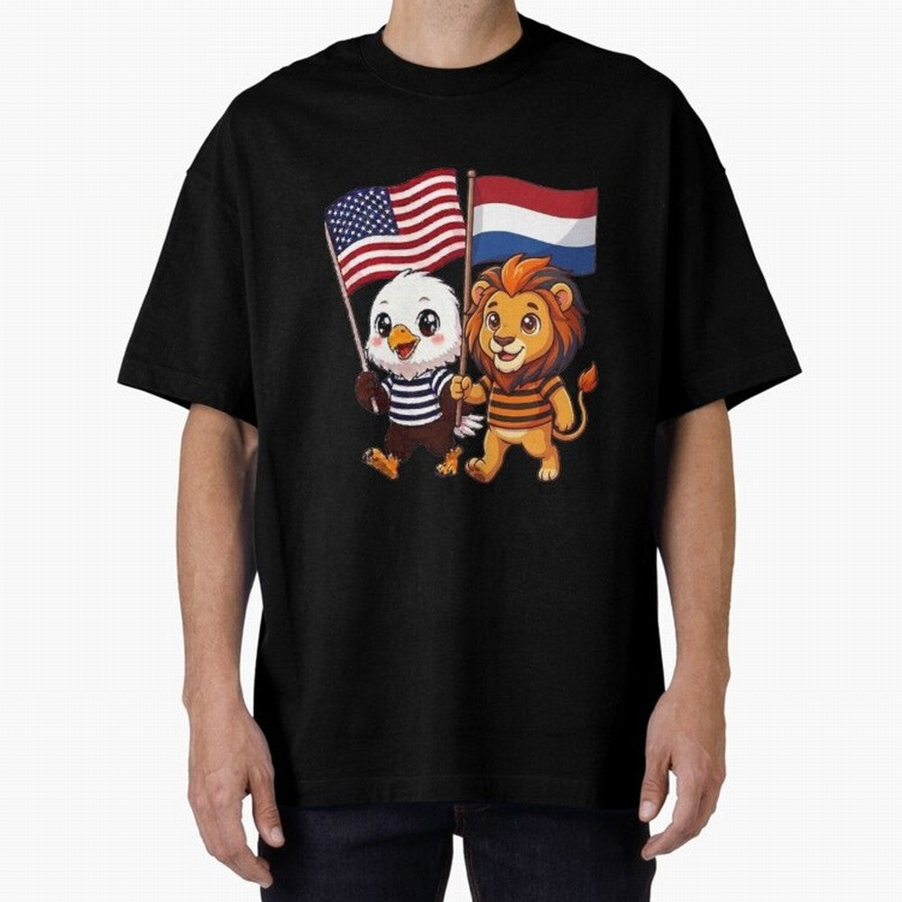 The American eagle and its friend the Dutch lion Classic T-Shirt Spotlight the FIFA World Cup 2026 USA Canada Mexico Journey through Haaland Highlights, Spain Pride, Global Supporter Spirit, Legendary Goals, National Colors and Tournament