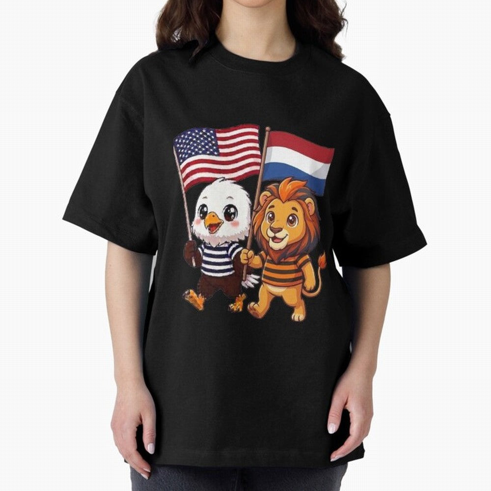 The American eagle and its friend the Dutch lion Classic T-Shirt Spotlight the FIFA World Cup 2026 USA Canada Mexico Journey through Haaland Highlights, Spain Pride, Global Supporter Spirit, Legendary Goals, National Colors and Tournament