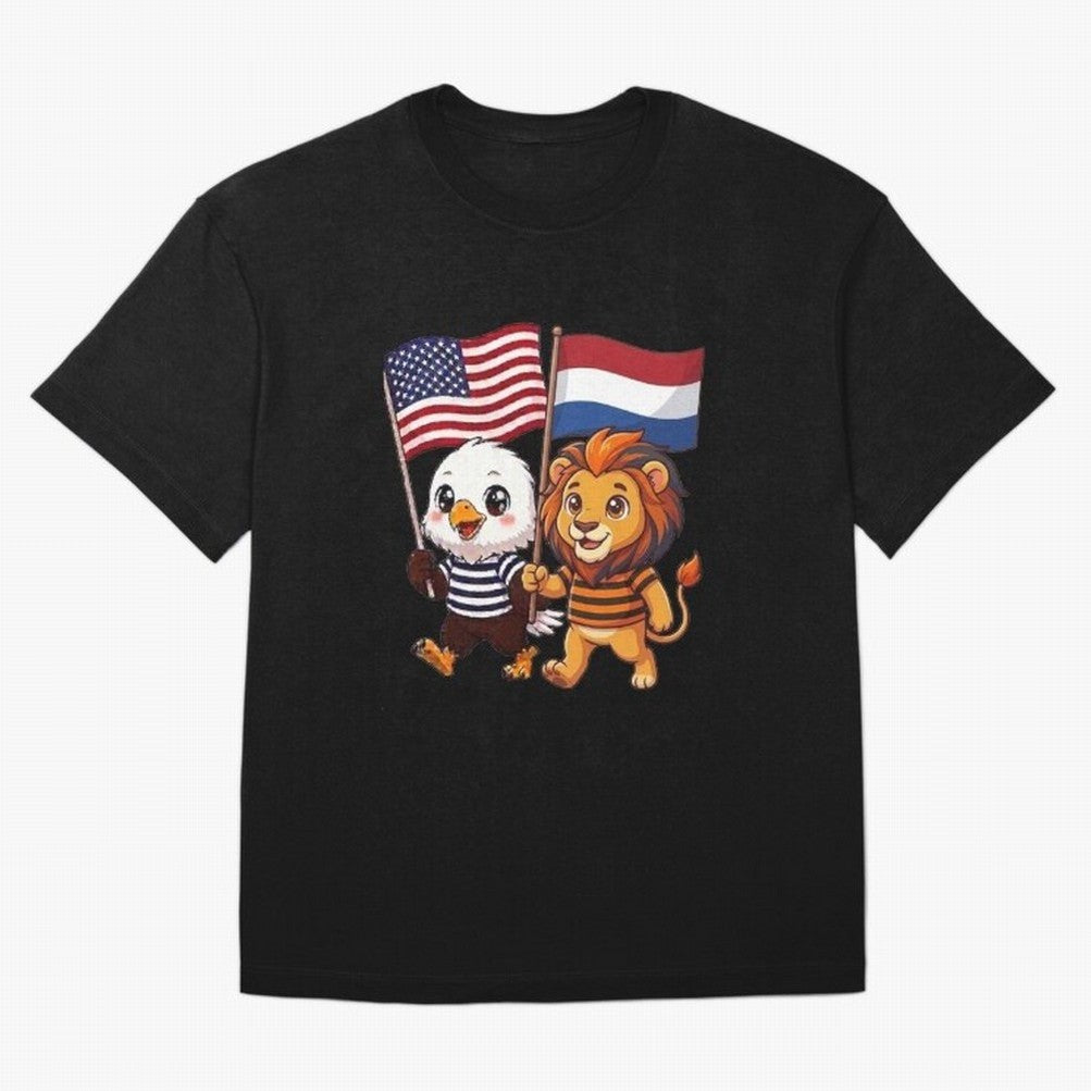 The American eagle and its friend the Dutch lion Classic T-Shirt Spotlight the FIFA World Cup 2026 USA Canada Mexico Journey through Haaland Highlights, Spain Pride, Global Supporter Spirit, Legendary Goals, National Colors and Tournament