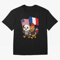 The American eagle and its friend, the French rooster Classic T-Shirt Show Up for the Glory of FIFA World Cup 2026 USA Canada Mexico Spirit, Inspired by Portugal, Haaland, Retro Football Energy, Iconic Rivalries, Trophy Chase Drama and Stadium
