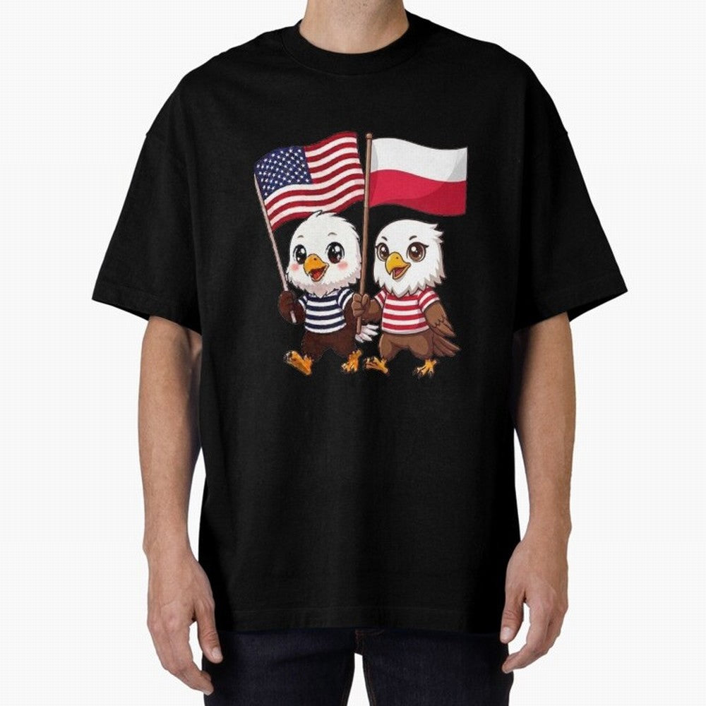 The American eagle and its friend, the Polish eagle Classic T-Shirt Build Match Day Hype around FIFA World Cup 2026 USA Canada Mexico, CR7 and Messi, Portugal, Football Passion, Legendary Performances, Festival Vibes and Supporter Community; Ideal
