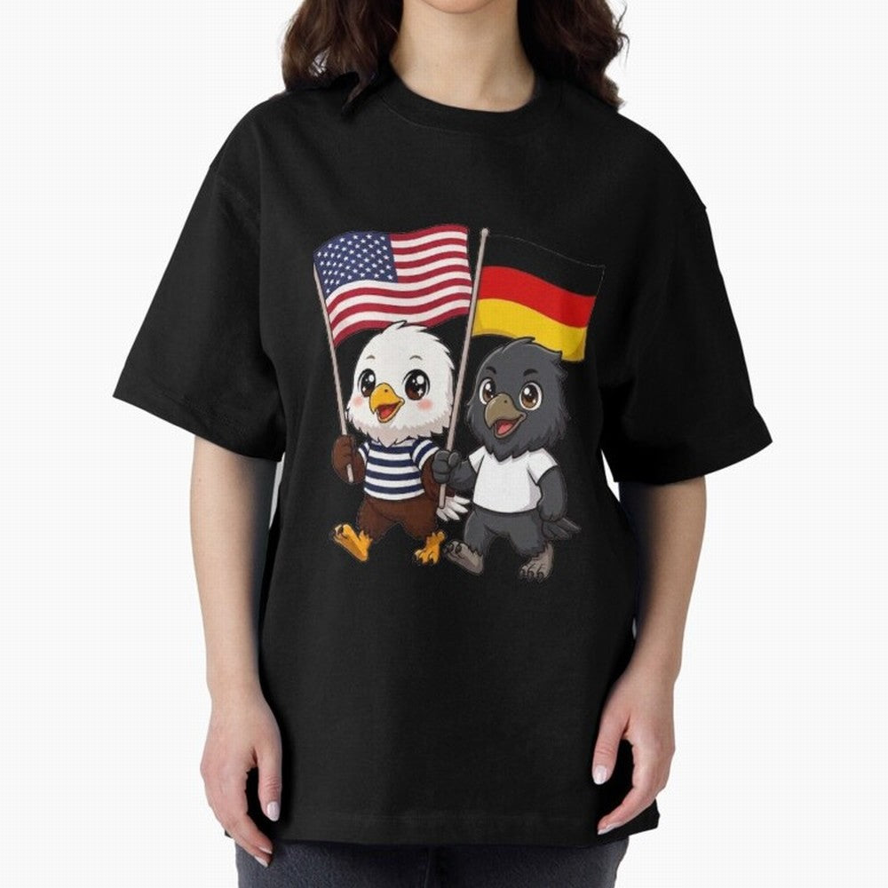 The American eagle and its friend the German eagle Classic T-Shirt Support the Legends of FIFA World Cup 2026 Spirit, Highlighting England, France and Netherlands, CR7, Football Festival Excitement, Trophy Ambitions, Country Rivalries and Star
