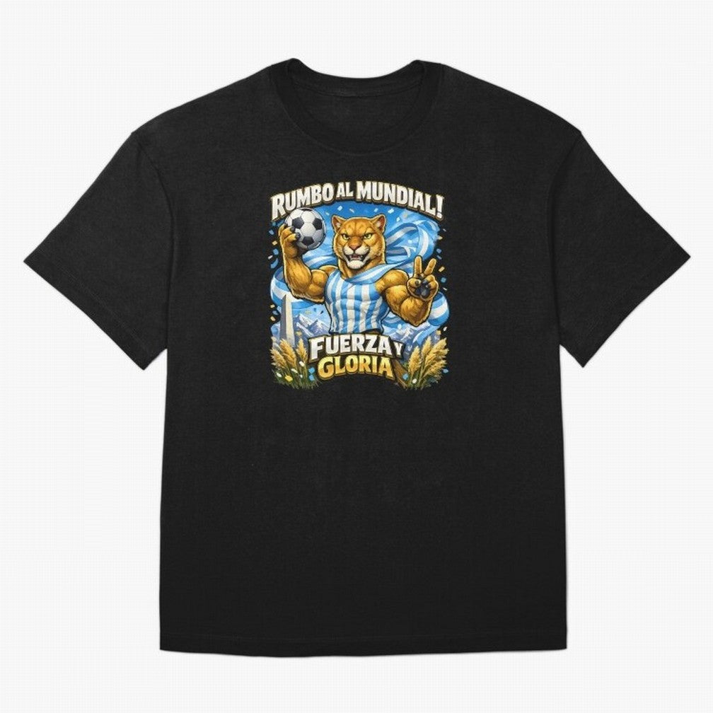 Argentina Puma World Cup Fan Art Classic T-Shirt Capture Stadium Memories from FIFA World Cup 2026 for Fans of Neymar and Portugal, Bringing Worldwide Fan Energy, Dramatic Goals, Stadium Lights and Championship Celebrations; Made for Collectors Who