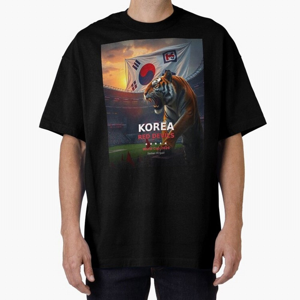Korea Red Devils - World Cup 2026 Soccer Fan Tee Classic T-Shirt Elevate Global Football Passion for FIFA World Cup 2026 Group Stage, Made for Mbappe and Neymar, Portugal, Spain and Germany, Sports Nostalgia, International Competition, Famous