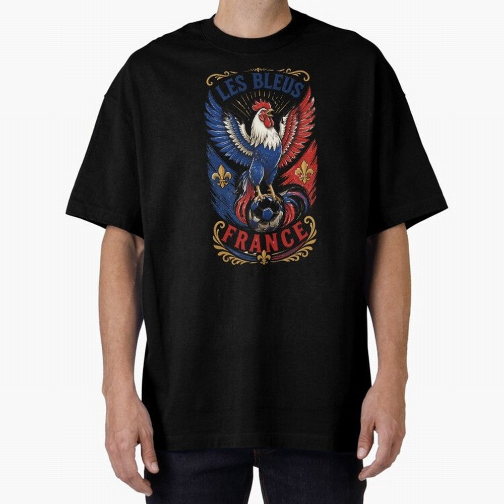 France Soccer Rooster - Les Bleus Vintage Patriotic Football Fan T-Shirt Classic T-Shirt Fuel the Hype around Match Day Hype around FIFA World Cup 2026 Group Stage, Neymar, Haaland and Cristiano Ronaldo, England and Germany, Retro Football Energy,