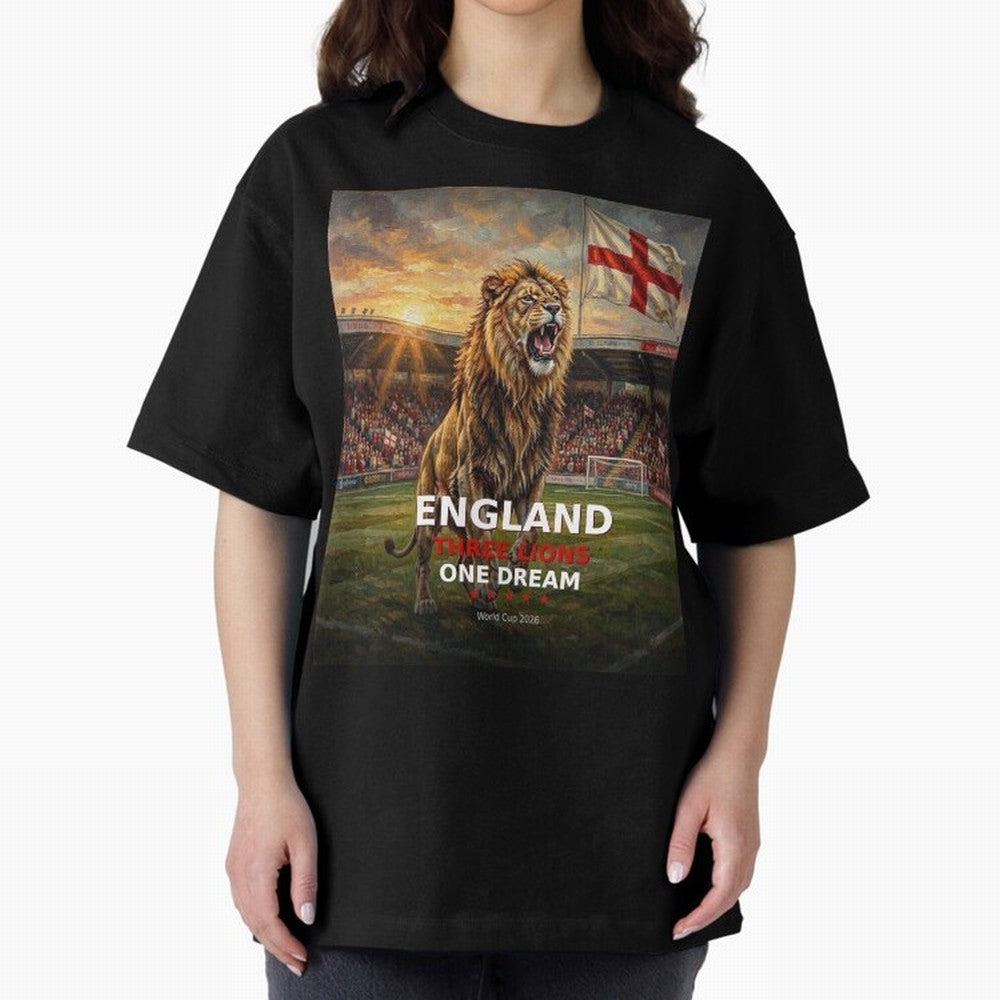 England Three Lions One Dream - World Cup 2026 Soccer Fan Tee Classic T-Shirt Discover FIFA World Cup 2026 Group Stage Spirit, Capturing Argentina and Brazil, Messi, CR7 and Mbappe, Football Festival Excitement, Trophy Ambitions, Country Rivalries