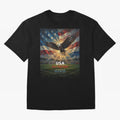 USA All The Way - American Eagle Soccer World Cup 2026 Tee Classic T-Shirt Keep the Legacy of FIFA World Cup 2026 USA Canada Mexico Spirit, with England, Mbappe, Football Passion, Legendary Performances, Festival Vibes and Supporter Community; Made