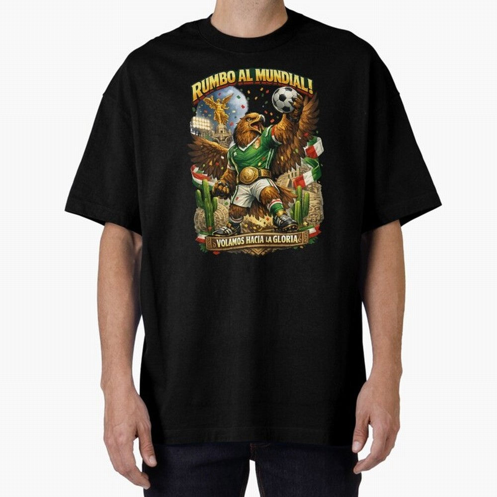 Mexico World Cup 2026 Eagle Fan Art Classic T-Shirt Bring a Champion Mindset to the FIFA World Cup 2026 Journey through Messi and Cristiano Ronaldo Highlights, Argentina Pride, Vintage Soccer Flavor, Modern Football Stars, National Flags and Final