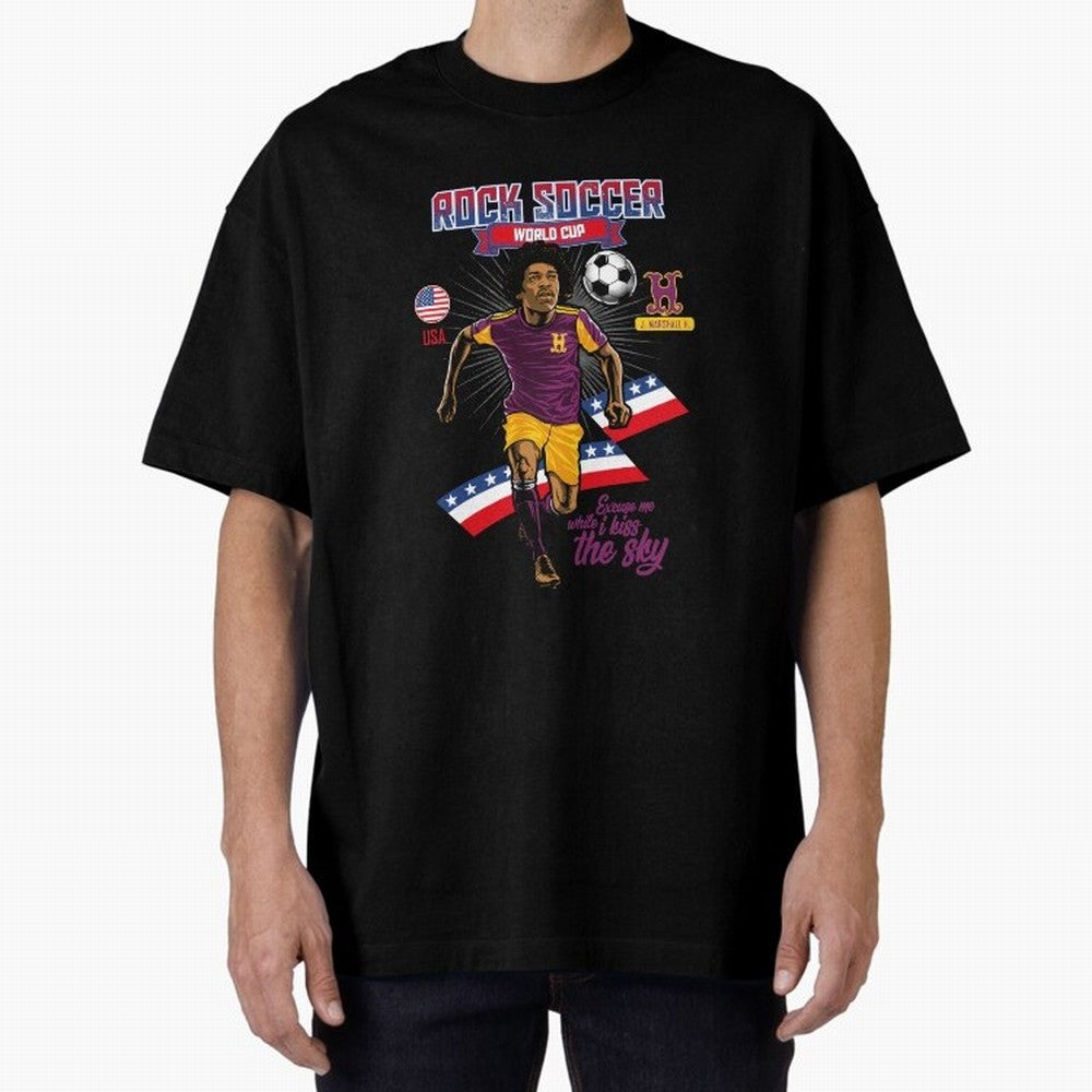 Rock Soccer World Cup Classic T-Shirt Bring World Football Passion into FIFA World Cup 2026 Highlighting Neymar, Haaland and Cristiano Ronaldo, Brazil Energy, Retro Football Energy, Iconic Rivalries, Trophy Chase Drama and Stadium Atmosphere;