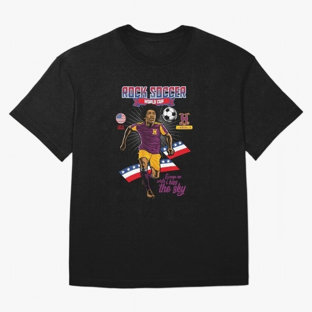 Rock Soccer World Cup Classic T-Shirt Bring World Football Passion into FIFA World Cup 2026 Highlighting Neymar, Haaland and Cristiano Ronaldo, Brazil Energy, Retro Football Energy, Iconic Rivalries, Trophy Chase Drama and Stadium Atmosphere;