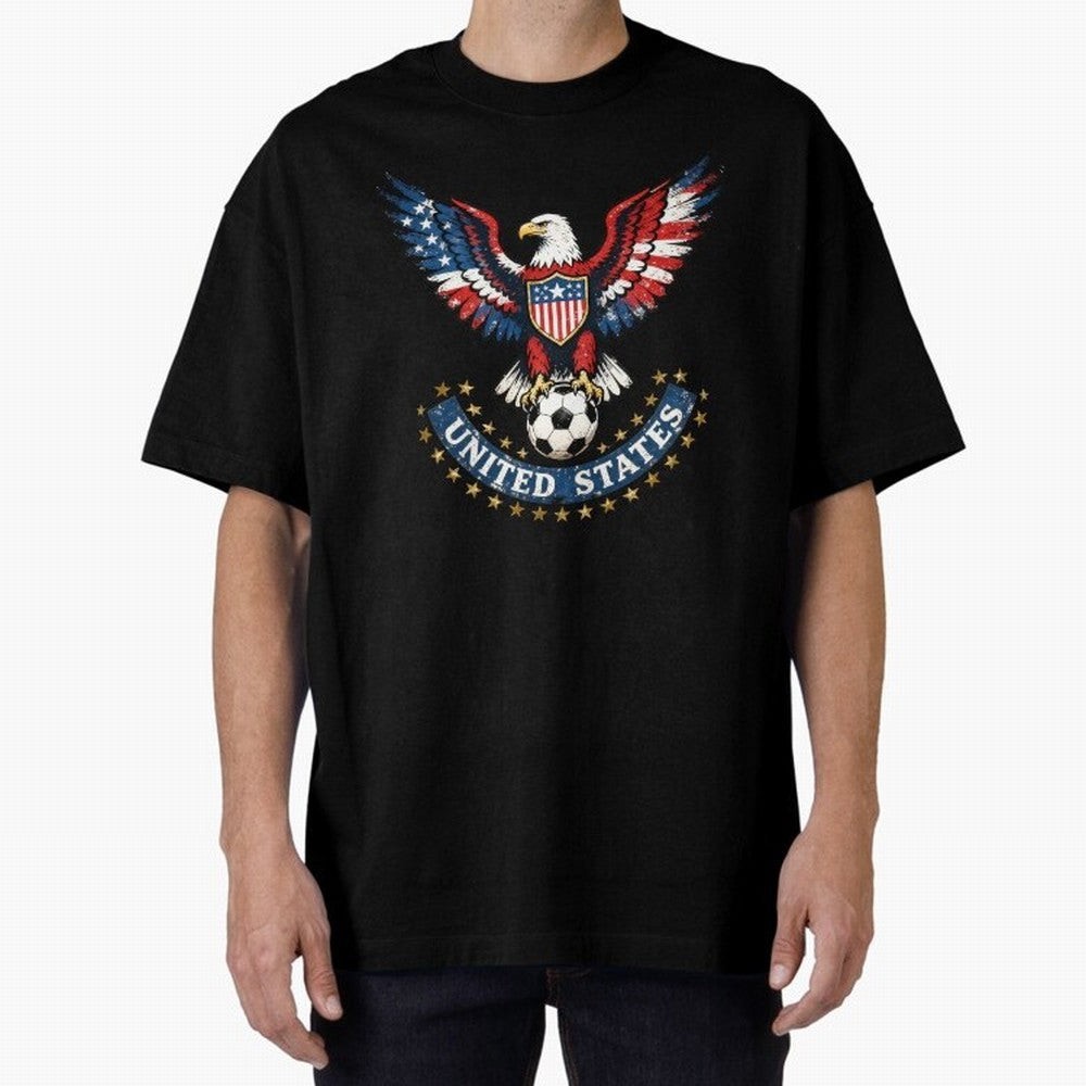 USA Soccer Eagle - United States Football Fan Classic T-Shirt Represent FIFA World Cup 2026 USA Canada Mexico with Cristiano Ronaldo, Germany Energy, Football Festival Excitement, Trophy Ambitions, Country Rivalries and Star Player Buzz; Perfect