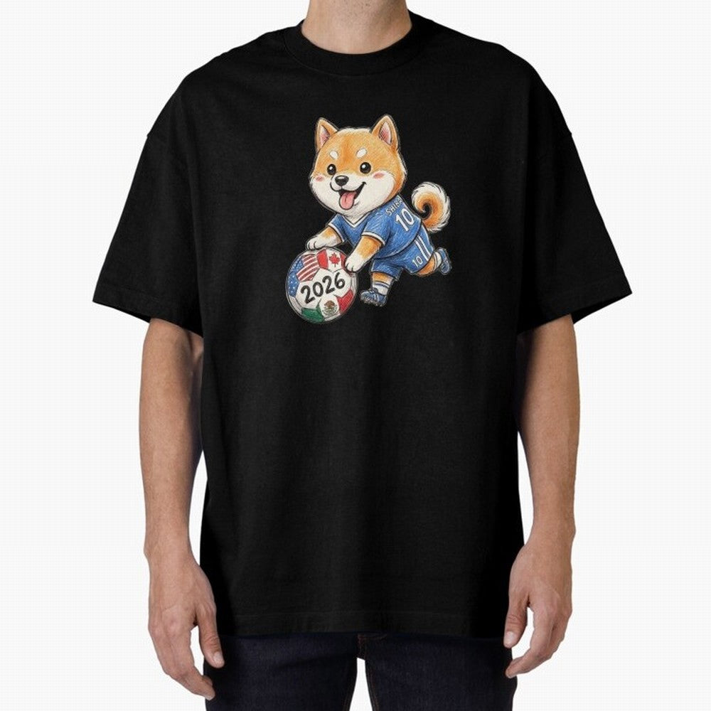 Cute Shiba Inu Soccer Star #10 - World Cup 2026 Edition Classic T-Shirt Showcase FIFA World Cup 2026 USA Canada Mexico for Fans of Messi, Neymar and Mbappe and England and Germany, Bringing Soccer Culture, Superstar Moments, National Team Dreams