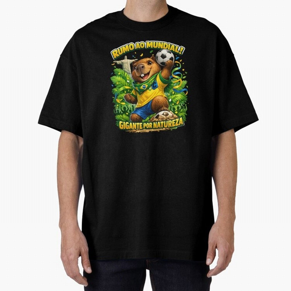 Brazil World Cup 2026 Capybara Fan Shirt Classic T-Shirt Wear the Spirit of Global Football Passion for FIFA World Cup 2026 USA Canada Mexico, Celebrating Messi, Neymar and Mbappe, Brazil, Sports Nostalgia, International Competition, Famous Players