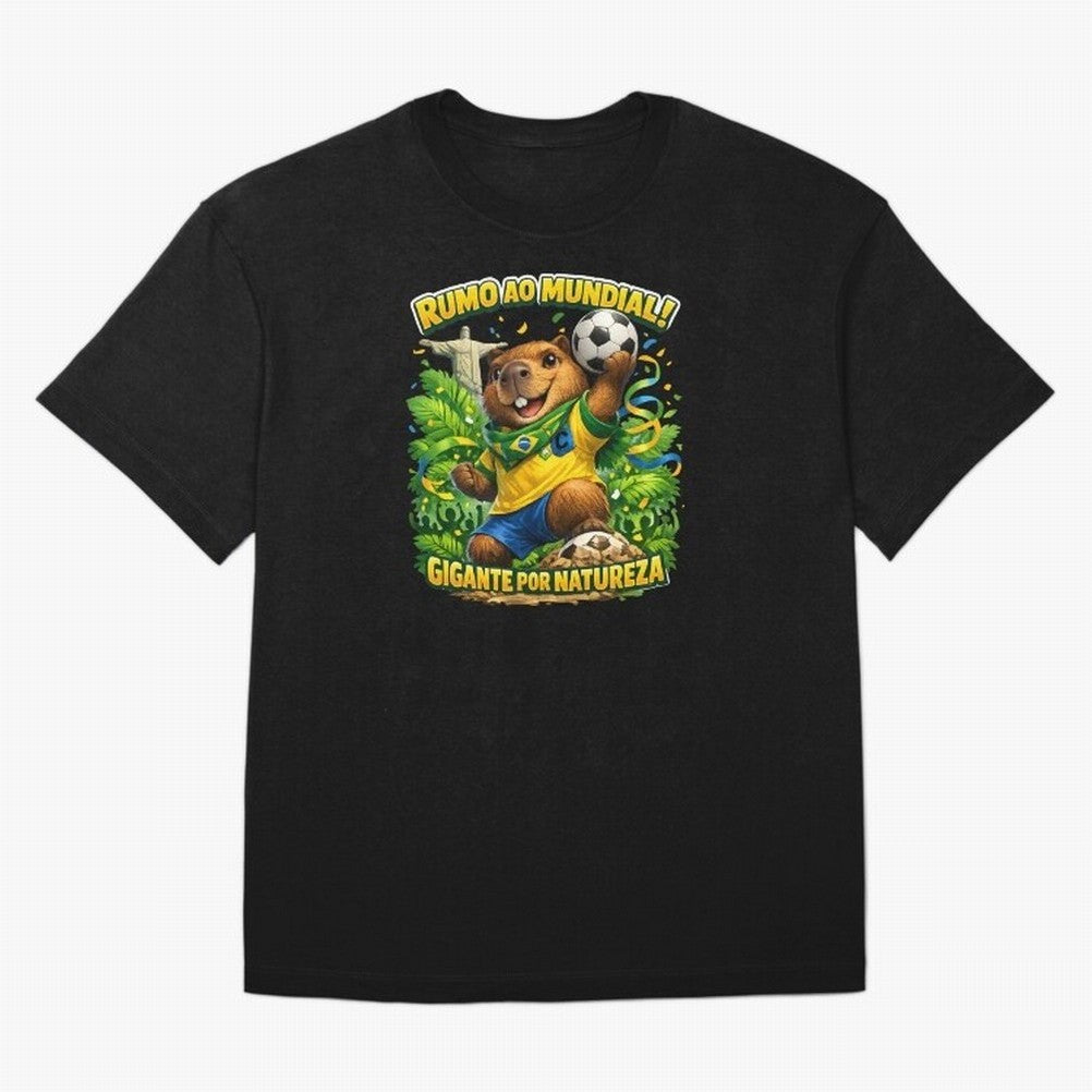 Brazil World Cup 2026 Capybara Fan Shirt Classic T-Shirt Wear the Spirit of Global Football Passion for FIFA World Cup 2026 USA Canada Mexico, Celebrating Messi, Neymar and Mbappe, Brazil, Sports Nostalgia, International Competition, Famous Players