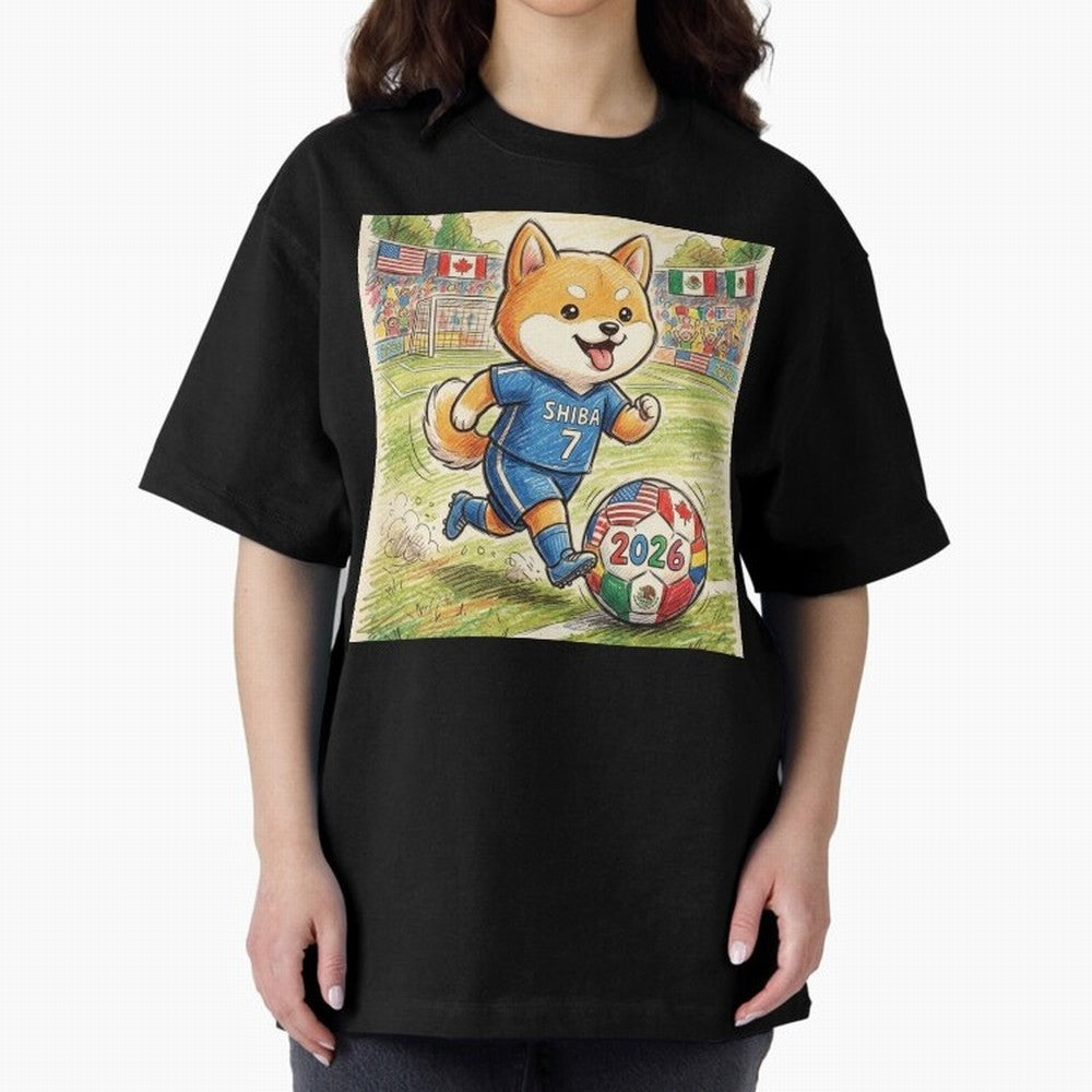 2026 World Cup Shiba Inu Ace #7 - Stadium Action Art Classic T-Shirt Make Your Look Match the FIFA World Cup 2026 USA Canada Mexico Journey through Messi and Cristiano Ronaldo Highlights, England and Germany Pride, Championship Spirit, Famous