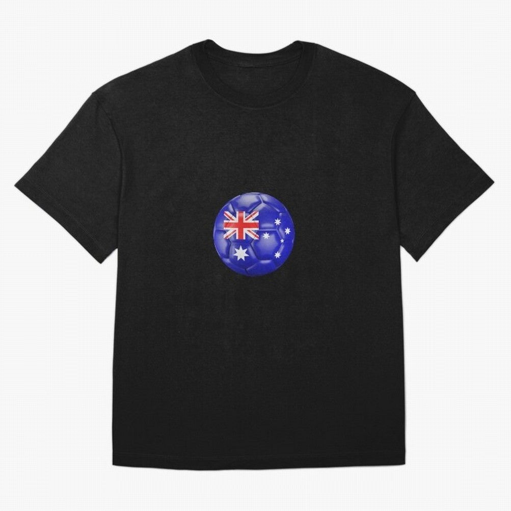 Australia Ball Classic T-Shirt Feel the Trophy Chase of FIFA World Cup 2026 USA Canada Mexico Spirit, Centered on England, France and Netherlands, Cristiano Ronaldo, Worldwide Fan Energy, Dramatic Goals, Stadium Lights and Championship