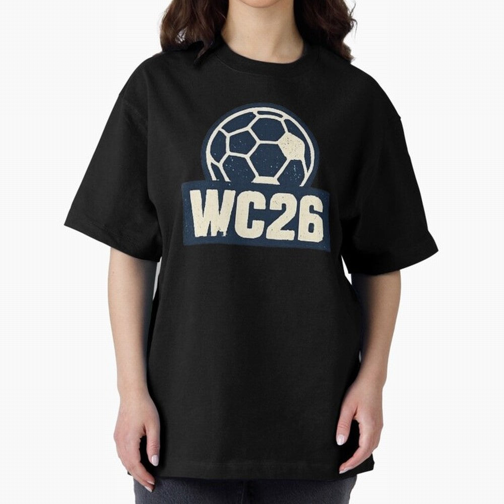 WC26 Retro Soccer Ball Vintage Football Fan Design Classic T-Shirt Feel International Energy from FIFA World Cup 2026 USA Canada Mexico Spirit, Made for France, Mbappe, Sports Nostalgia, International Competition, Famous Players and Unforgettable