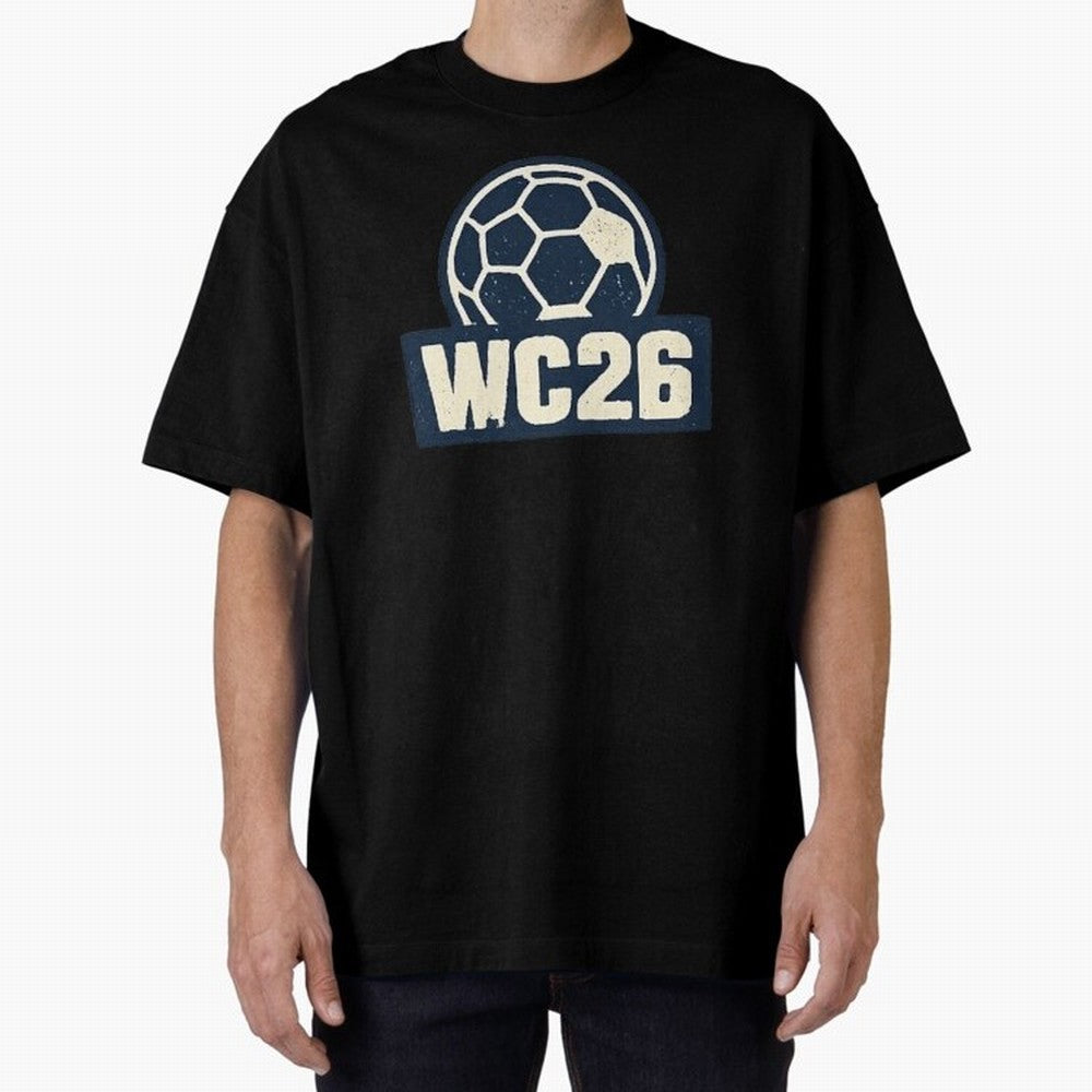 WC26 Retro Soccer Ball Vintage Football Fan Design Classic T-Shirt Feel International Energy from FIFA World Cup 2026 USA Canada Mexico Spirit, Made for France, Mbappe, Sports Nostalgia, International Competition, Famous Players and Unforgettable