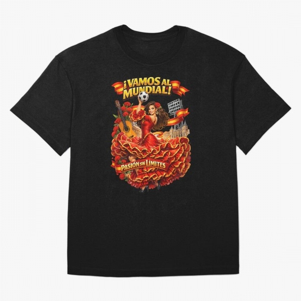 Spanish Flamenco Football Fan Shirt ¨C Unique World Cup 2026 Supporter Design Classic T-Shirt Showcase FIFA World Cup 2026 Group Stage Built around CR7 and Messi, Spain Energy, Goal Celebration Energy, Supporter Heritage, Football Icons and