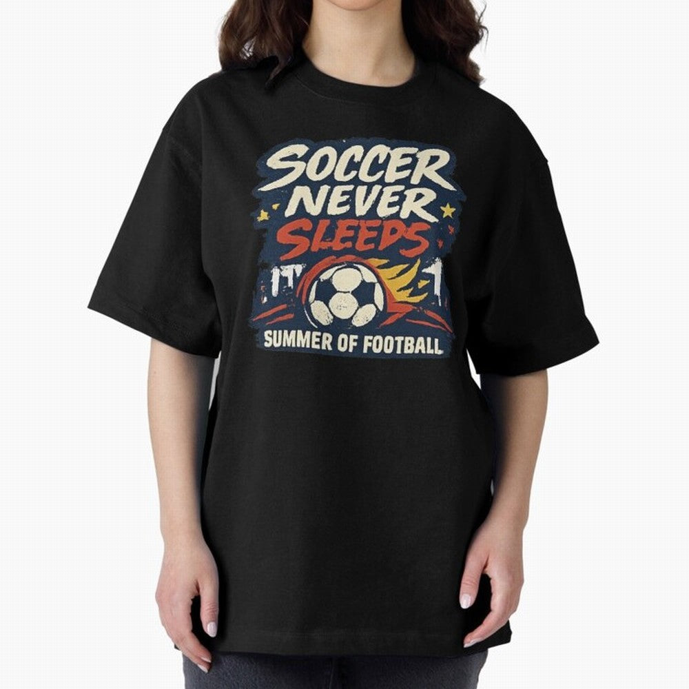 Soccer Never Sleeps Summer of Football Vintage Soccer Fan Tee Classic T-Shirt Fuel Match Day Hype around FIFA World Cup 2026, Neymar, England, France and Netherlands, Tournament Hype, Historic Matchups, Family Viewing Parties and Global Sports