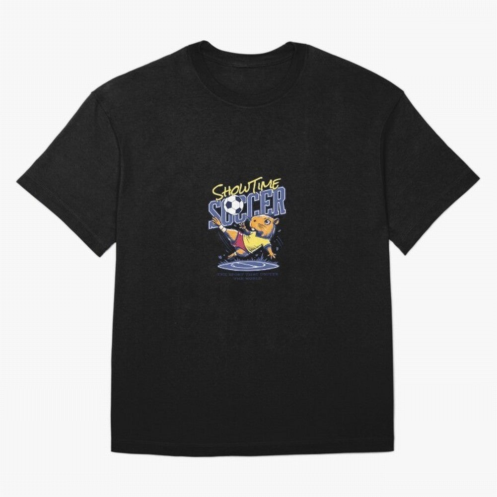 Capybara Soccer Showdown - Showtime World Cup Classic T-Shirt Show Championship Spirit for Match Day Hype around FIFA World Cup 2026, Messi and Cristiano Ronaldo, Germany, Supporter Pride, Iconic Celebrations, Legendary Names and Global Match Day