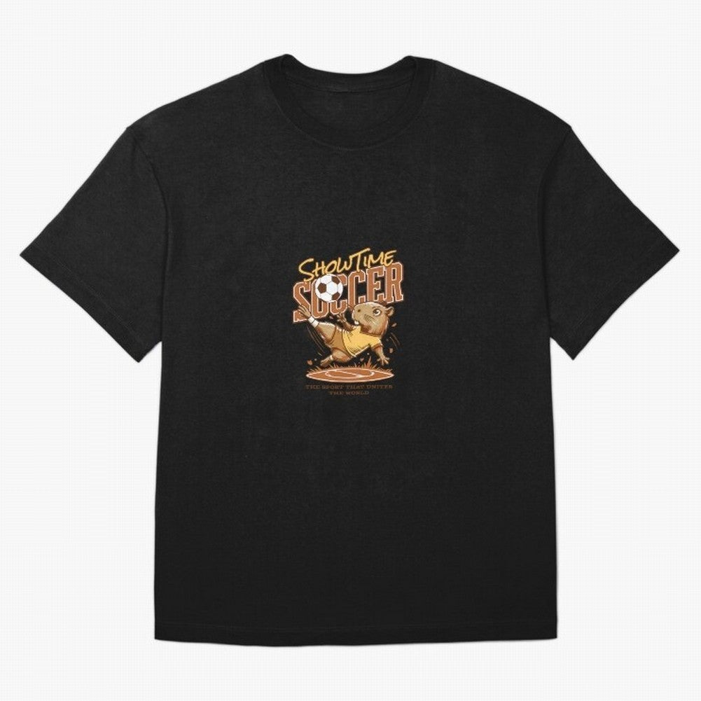 Capybara Playing Soccer Football Vibes Classic T-Shirt Cheer through Every Moment of FIFA World Cup 2026 Group Stage for Fans of Neymar and England and Germany, Bringing Game Day Rituals, Football Legends, Country Pride and the Road to the Final;