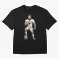 English Soccer Warrior Hyper-Realistic Poster Classic T-Shirt Celebrate the Stars of FIFA World Cup 2026 Group Stage Spirit, Filled with Brazil, Portugal and Argentina, Messi, Neymar and Mbappe, Tournament Hype, Historic Matchups, Family Viewing