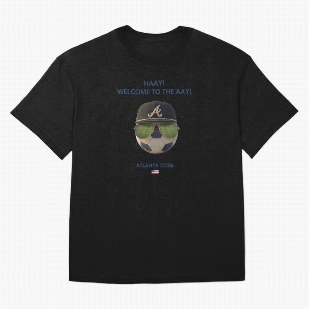WC26 Hosting City: Atlanta | Fun and Smart Soccer Fan Gear Classic T-Shirt Spotlight Global Football Passion for FIFA World Cup 2026 Group Stage, Featuring Cristiano Ronaldo, Haaland and CR7, Brazil, Tournament Hype, Historic Matchups, Family