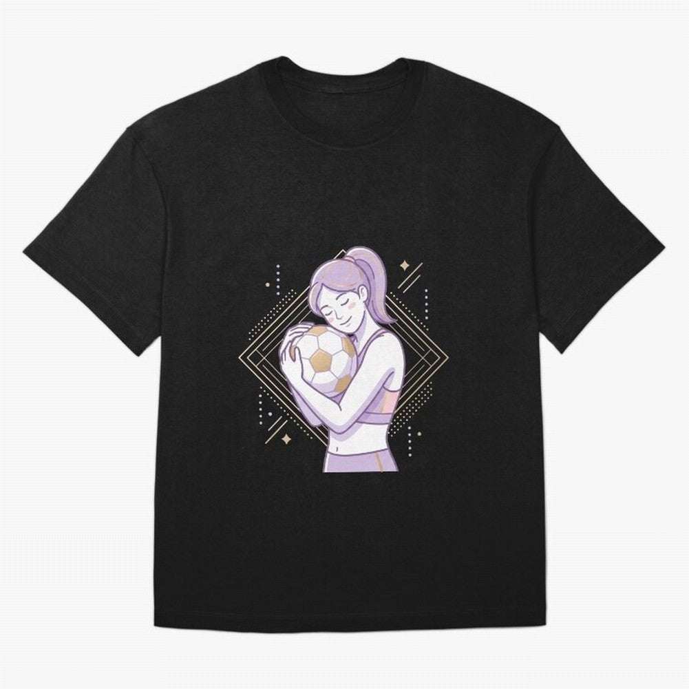 Emotional Soccer Girl Love for Football Classic T-Shirt Honor Football Greatness during Global Football Passion for FIFA World Cup 2026 Group Stage, Capturing Mbappe, France and Portugal, Global Supporter Spirit, Legendary Goals, National Colors