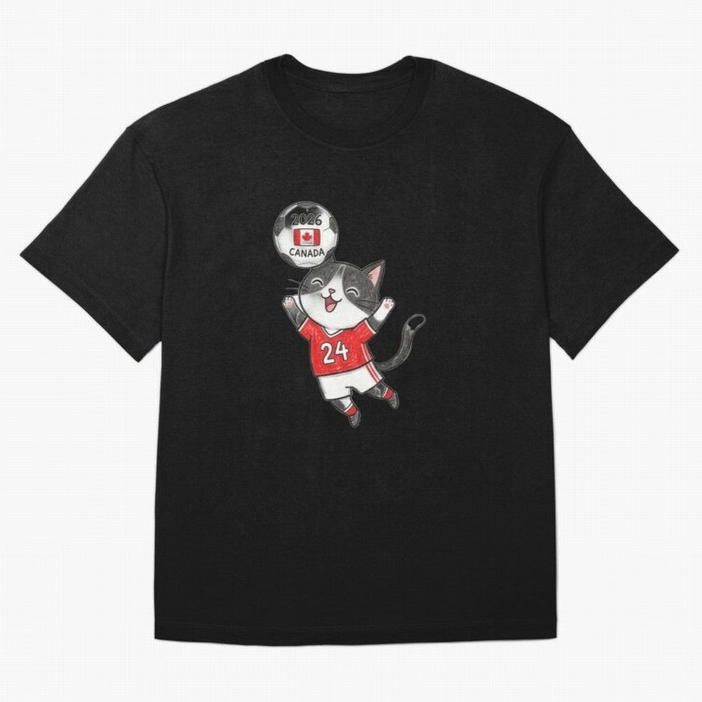Canada Soccer Cat #24 - 2026 World Cup Celebration Classic T-Shirt Bring World Football Passion into the FIFA World Cup 2026 USA Canada Mexico Journey through CR7 Highlights, England Pride, Champion Mindset, Group Stage Buzz, Knockout Tension and