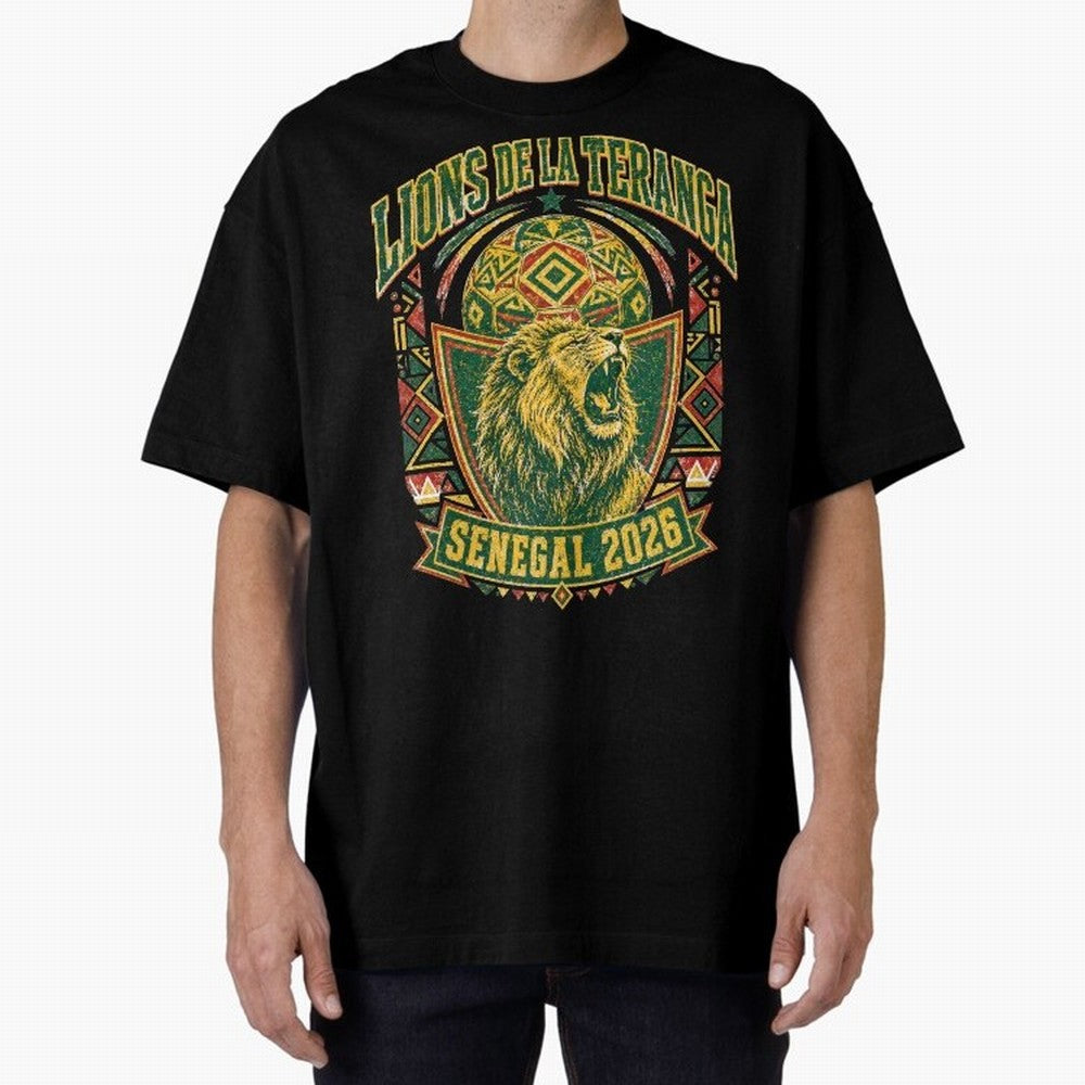 Lions De La Teranga Senegal 2026 World Cup Soccer T-Shirt Classic T-Shirt Carry National Pride through Global Football Passion for FIFA World Cup 2026 USA Canada Mexico, Inspired by CR7 and Messi, Brazil, Retro Football Energy, Iconic Rivalries,