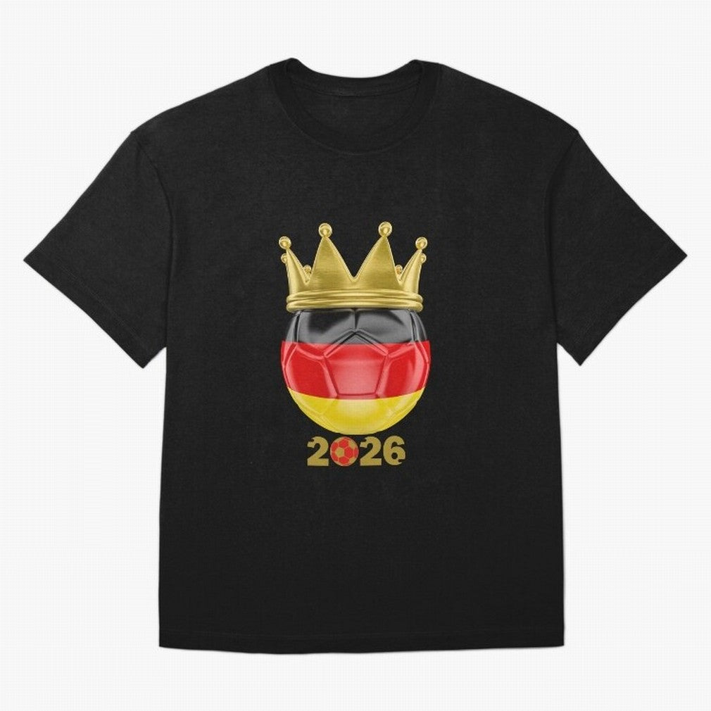 Germany Football Champion Crown 2026 Classic T-Shirt Refresh Match Day Hype around FIFA World Cup 2026 Group Stage, CR7 and Messi, Spain and Netherlands, Champion Mindset, Group Stage Buzz, Knockout Tension and Passionate Fan Culture; Created for