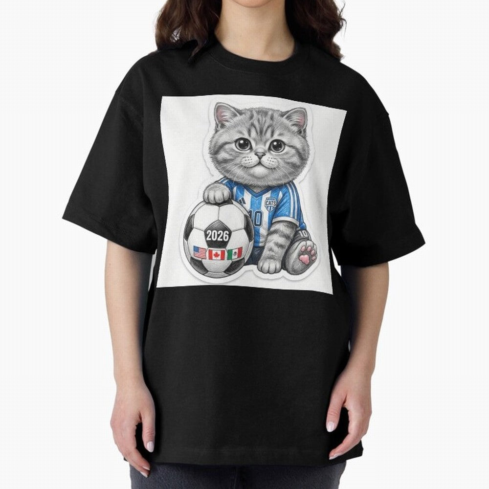 Cute Soccer Kitten #10 - FIFA 2026 World Cup Fan Art Classic T-Shirt Celebrate Every Goal in the FIFA World Cup 2026 USA Canada Mexico Journey through Messi and Cristiano Ronaldo Highlights, Netherlands Pride, Tournament Hype, Historic Matchups,