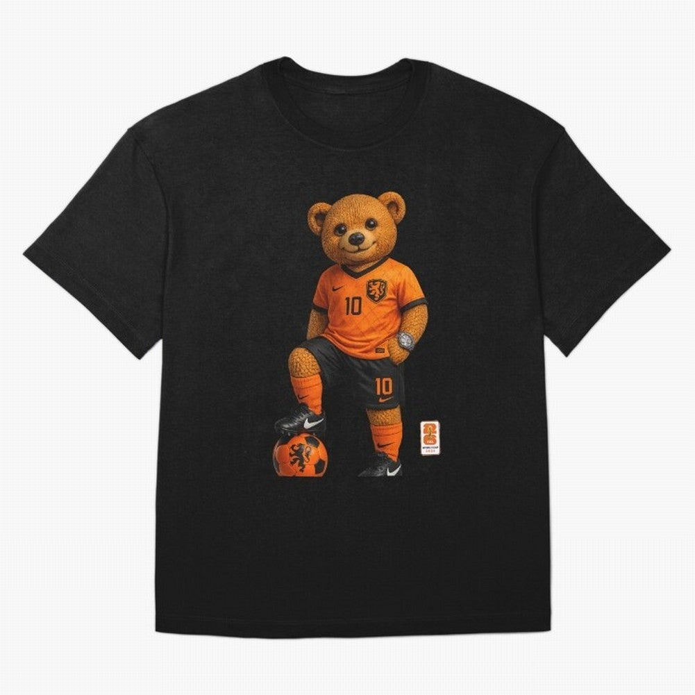 Netherlands Soccer Bear World Cup Teddy Bear Classic T-Shirt Join FIFA World Cup 2026 Made for Messi and Cristiano Ronaldo, England Energy, Vintage Soccer Flavor, Modern Football Stars, National Flags and Final Night Emotion; Ideal for Fans Who