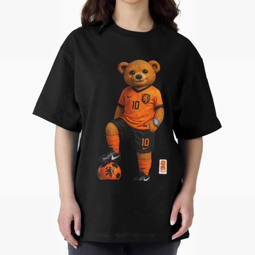 Netherlands Soccer Bear World Cup Teddy Bear Classic T-Shirt Join FIFA World Cup 2026 Made for Messi and Cristiano Ronaldo, England Energy, Vintage Soccer Flavor, Modern Football Stars, National Flags and Final Night Emotion; Ideal for Fans Who
