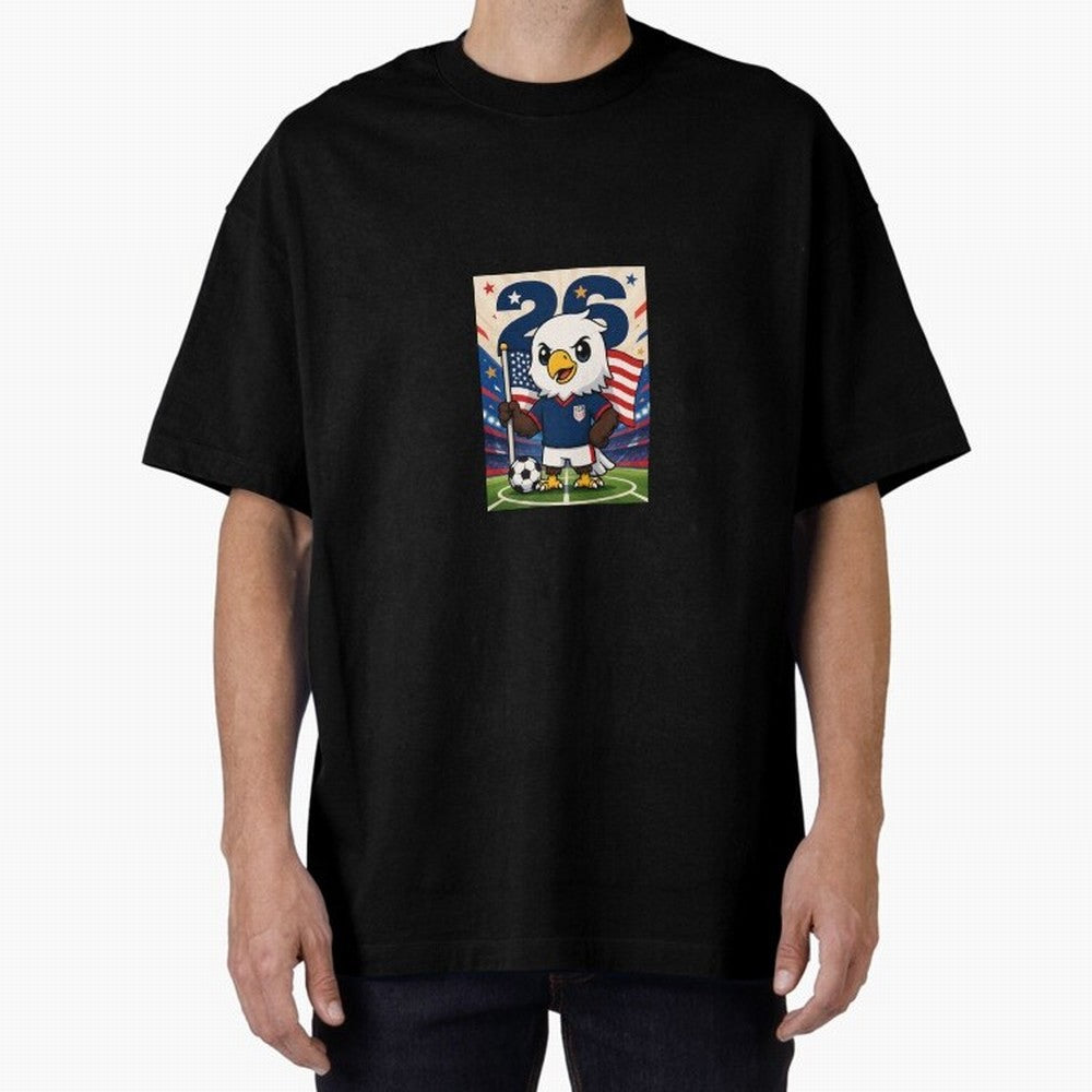 Patriotic Eagle Soccer USA Mascot Classic T-Shirt Feel Global Football Passion for FIFA World Cup 2026 USA Canada Mexico, Capturing Messi and Cristiano Ronaldo, France, Fan Favorite Moments, National Team Passion, Big Match Drama and Soccer