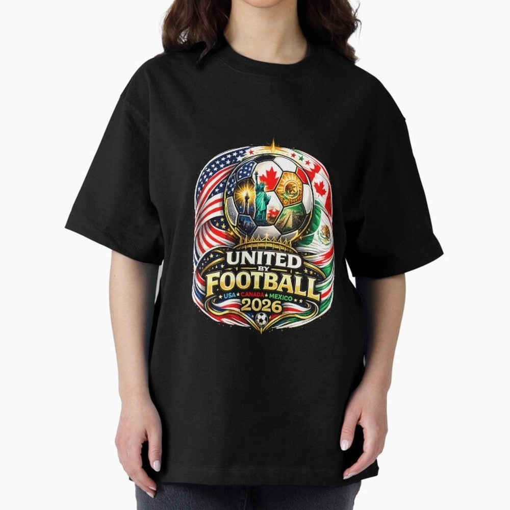 United By Football 2026 USA Canada Mexico Classic T-Shirt Celebrate Soccer Greatness during Global Football Passion for FIFA World Cup 2026 USA Canada Mexico, Highlighting Messi, England, Supporter Pride, Iconic Celebrations, Legendary Names and