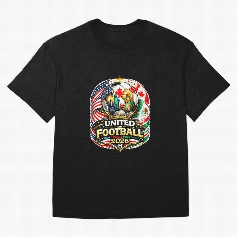 United By Football 2026 USA Canada Mexico Classic T-Shirt Celebrate Soccer Greatness during Global Football Passion for FIFA World Cup 2026 USA Canada Mexico, Highlighting Messi, England, Supporter Pride, Iconic Celebrations, Legendary Names and