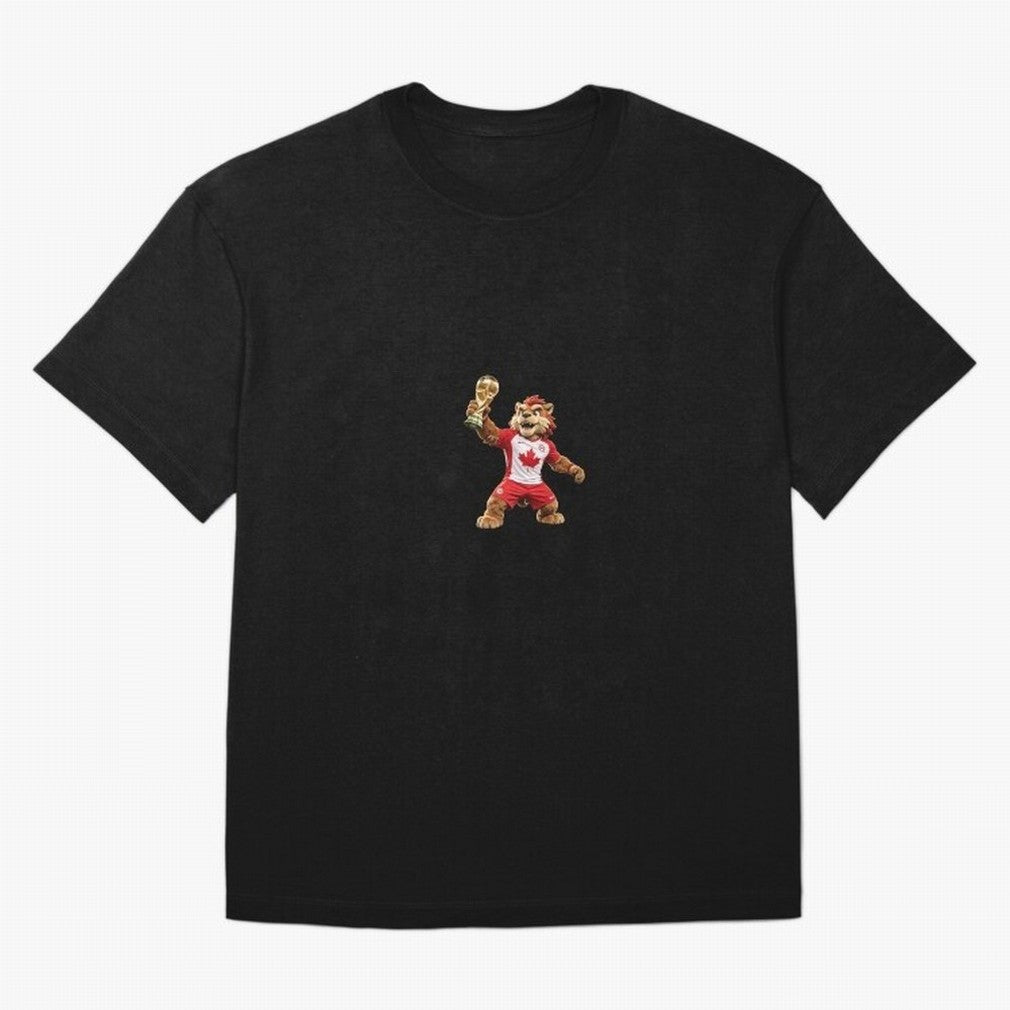 Canada Soccer Mascot Champion - Canadian Football Victory Trophy 2026 Classic T-Shirt Support Iconic Players in FIFA World Cup 2026 Spirit, Made for Argentina, Messi and Cristiano Ronaldo, Retro Football Energy, Iconic Rivalries, Trophy Chase Drama