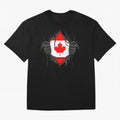 Canada Flag - National Team Fans Classic T-Shirt Support Match Day Hype around FIFA World Cup 2026 USA Canada Mexico, Cristiano Ronaldo, Haaland and CR7, France and Portugal, Champion Mindset, Group Stage Buzz, Knockout Tension and Passionate Fan
