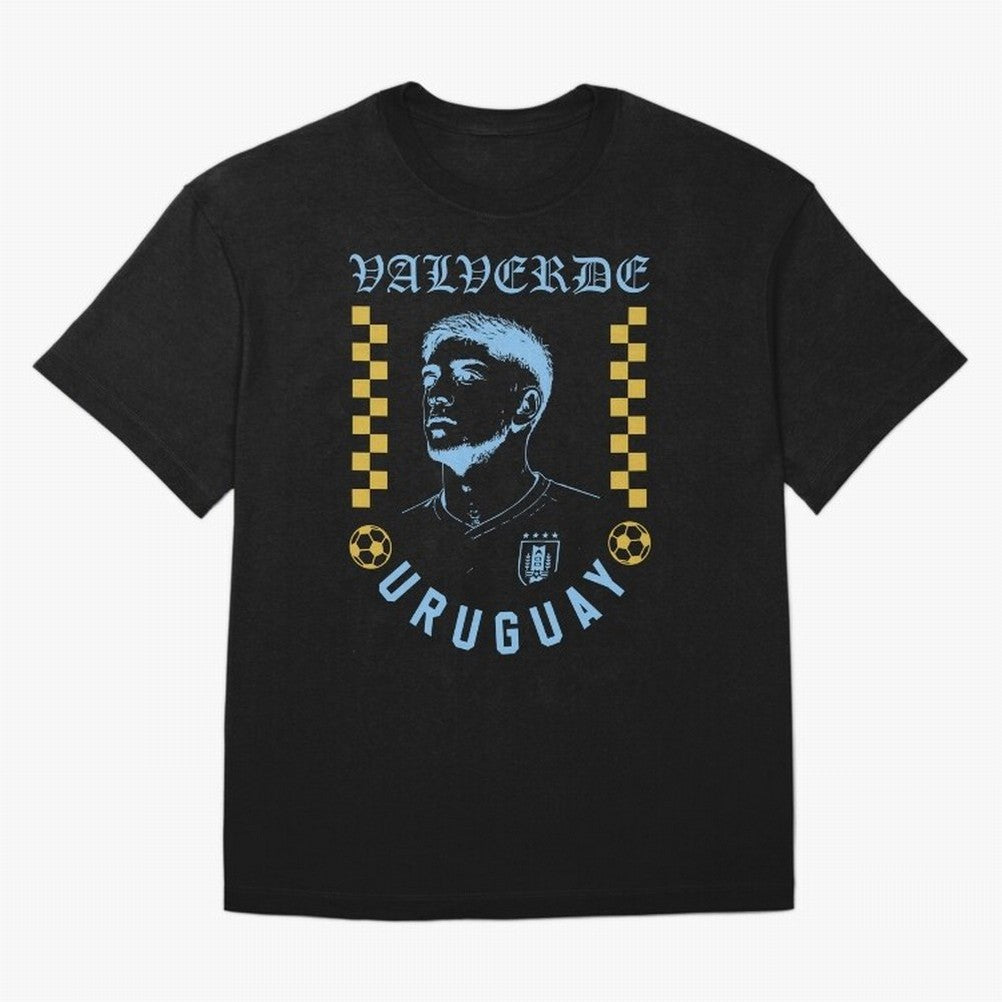 Valverde Uruguay Soccer Star Retro Football Fan Design Classic T-Shirt Honor the Football Icons of Match Day Hype around FIFA World Cup 2026, Mbappe, England and Germany, Soccer Culture, Superstar Moments, National Team Dreams and Competitive Fire;