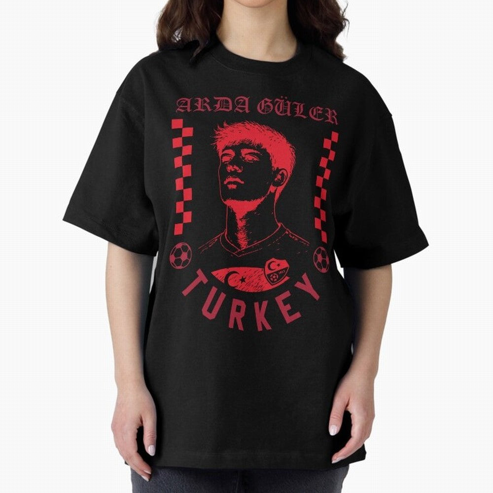 Arda G¨¹ler Turkey Soccer Legend Retro Football Fan Design Classic T-Shirt Fuel FIFA World Cup 2026 for Fans of Haaland and England, Bringing Vintage Soccer Flavor, Modern Football Stars, National Flags and Final Night Emotion; Made for Collectors
