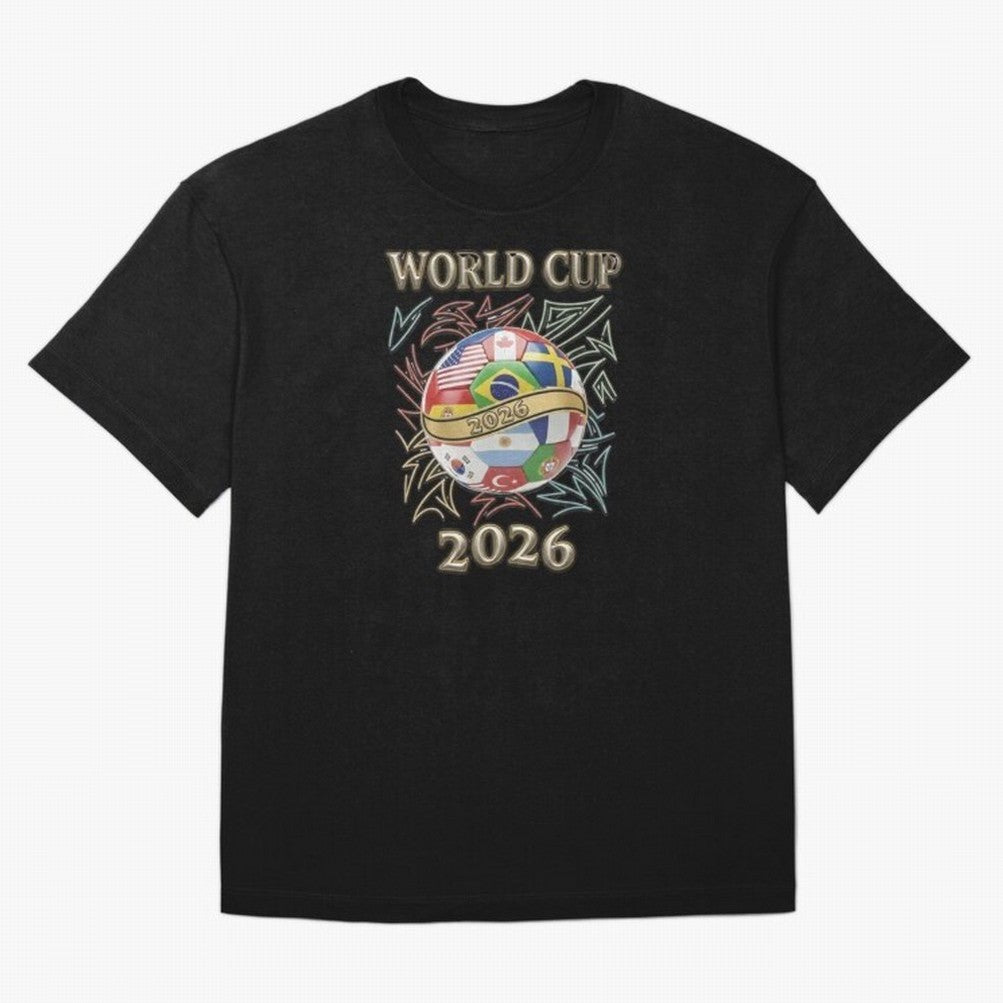 2026 World Cup Soccer Ball Flags - Global Football Championship Celebration Classic T-Shirt Show Match Day Excitement for FIFA World Cup 2026 USA Canada Mexico Spirit, Centered on Netherlands, Haaland, Stadium Memories, Football Loyalty,