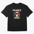 Front Print France Soccer World Cup 2026 - French Fan Gift T-Shirt_84561762 Classic T-Shirt Follow the Road to Match Day Hype around FIFA World Cup 2026, CR7, France and Portugal, Fan Favorite Moments, National Team Passion, Big Match Drama and