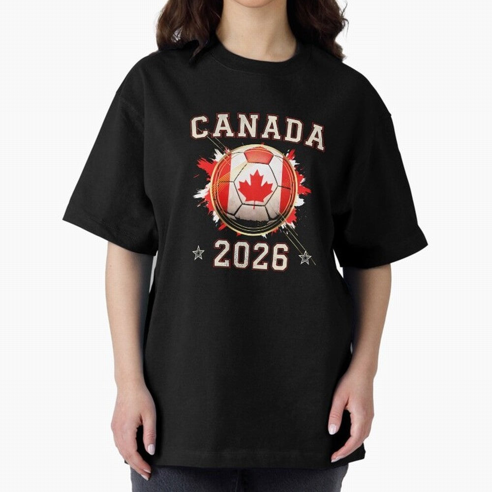 Front Print Canada Soccer World Cup 2026 - Canadian Fan Gift T-Shirt_84561562 Classic T-Shirt Bring Trophy Dreams to Match Day Hype around FIFA World Cup 2026, Messi, Neymar and Mbappe, Germany, Tournament Hype, Historic Matchups, Family Viewing