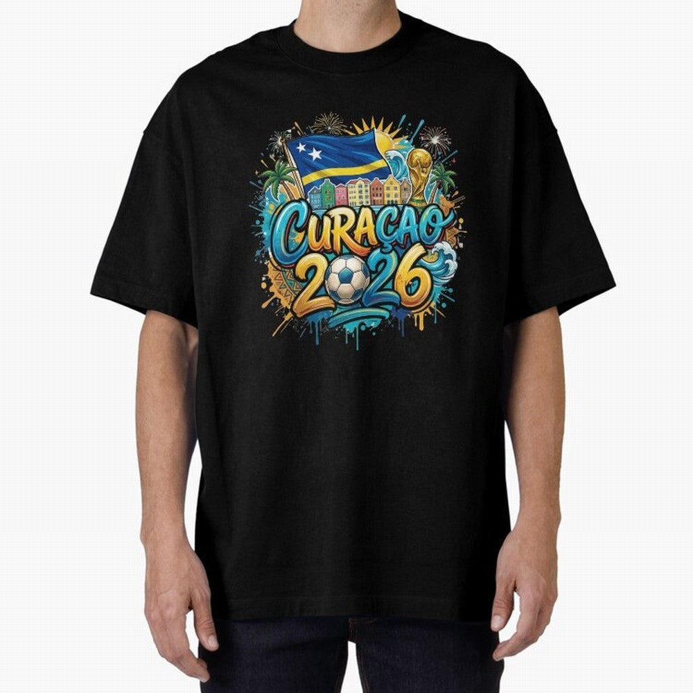 Curacao World Cup 2026 Football Legacy Classic T-Shirt Stand Proud for Global Football Passion for FIFA World Cup 2026 Group Stage, Filled with Cristiano Ronaldo, Haaland and CR7, Brazil, Portugal and Argentina, Vintage Soccer Flavor, Modern