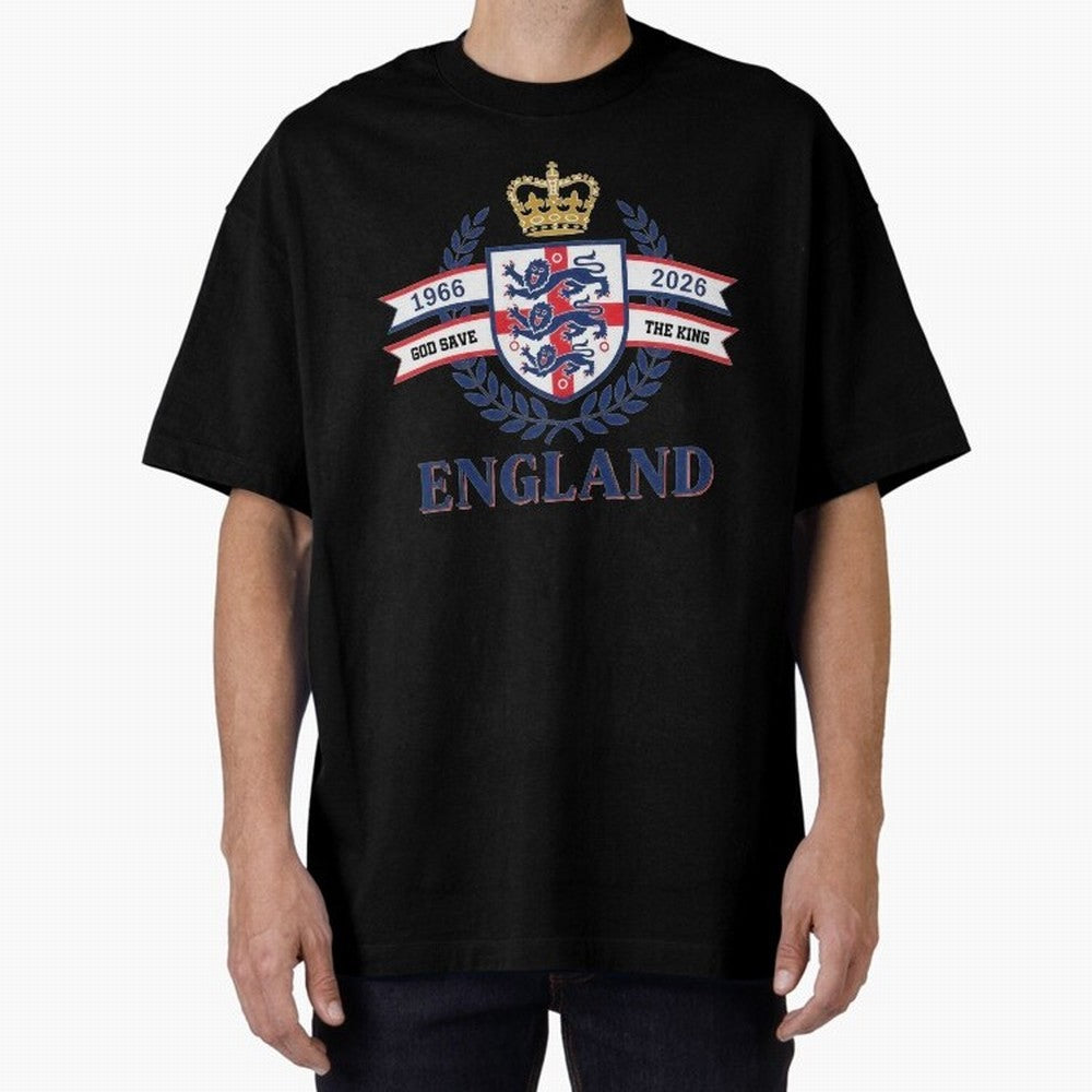Royal England Football Spirit Classic T-Shirt Celebrate the Next Chapter of FIFA World Cup 2026 Group Stage Spirit, with Germany, Messi, Neymar and Mbappe, Champion Mindset, Group Stage Buzz, Knockout Tension and Passionate Fan Culture; Made for
