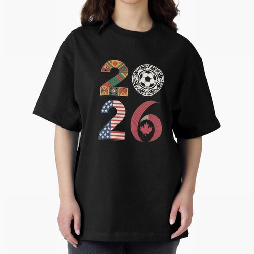 2026 Football Countries Design ¨C USA, Canada & Mexico Inspired Art Oversized T-Shirt Bring Champion Energy into FIFA World Cup 2026 USA Canada Mexico for Fans of CR7 and Argentina, Bringing Supporter Pride, Iconic Celebrations, Legendary Names and